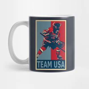 American Bison USA Ice Hockey Mug